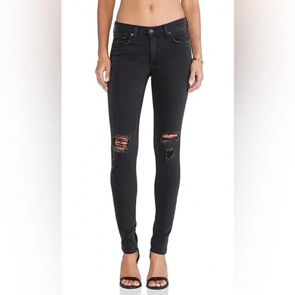 Rag & Bone - Skinny Jean in Black - Size 27 - Picture 1 of 6